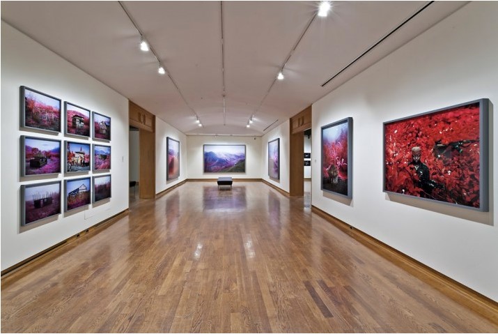 Richard Mosse, installation view, University of Toronto Art Centre, 2012. PUBLIC: Collective Identity | Occupied Space. Photo: Toni Hafkenshied.